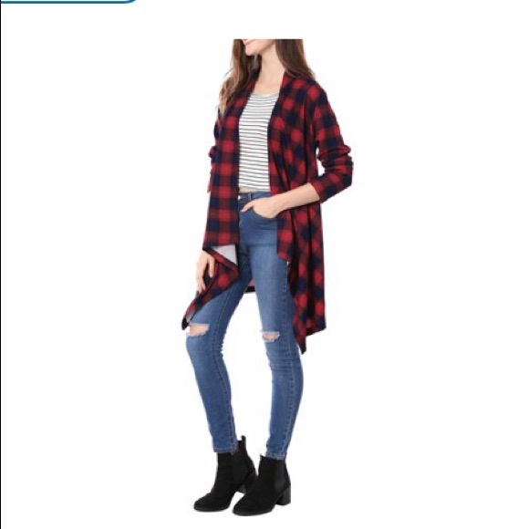 Buffalo plaid Cardigan ! 🌲 Holidays are coming ! - Picture 2 of 8